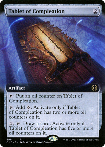 Tablet of Compleation (Extended Art) [Phyrexia: All Will Be One]